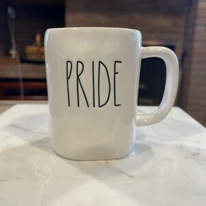 Collectible‎ white Rae Dunn PRIDE Coffee Mug Artisan Collection by Magenta